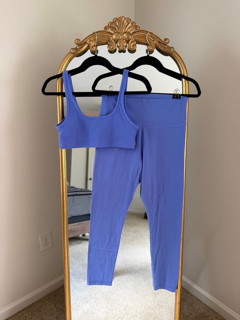 TNAction Blue Sport Bra Leggings Set